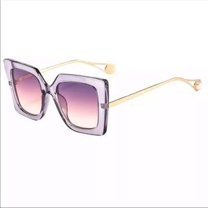 Pink Vintage Squared Sunglasses
